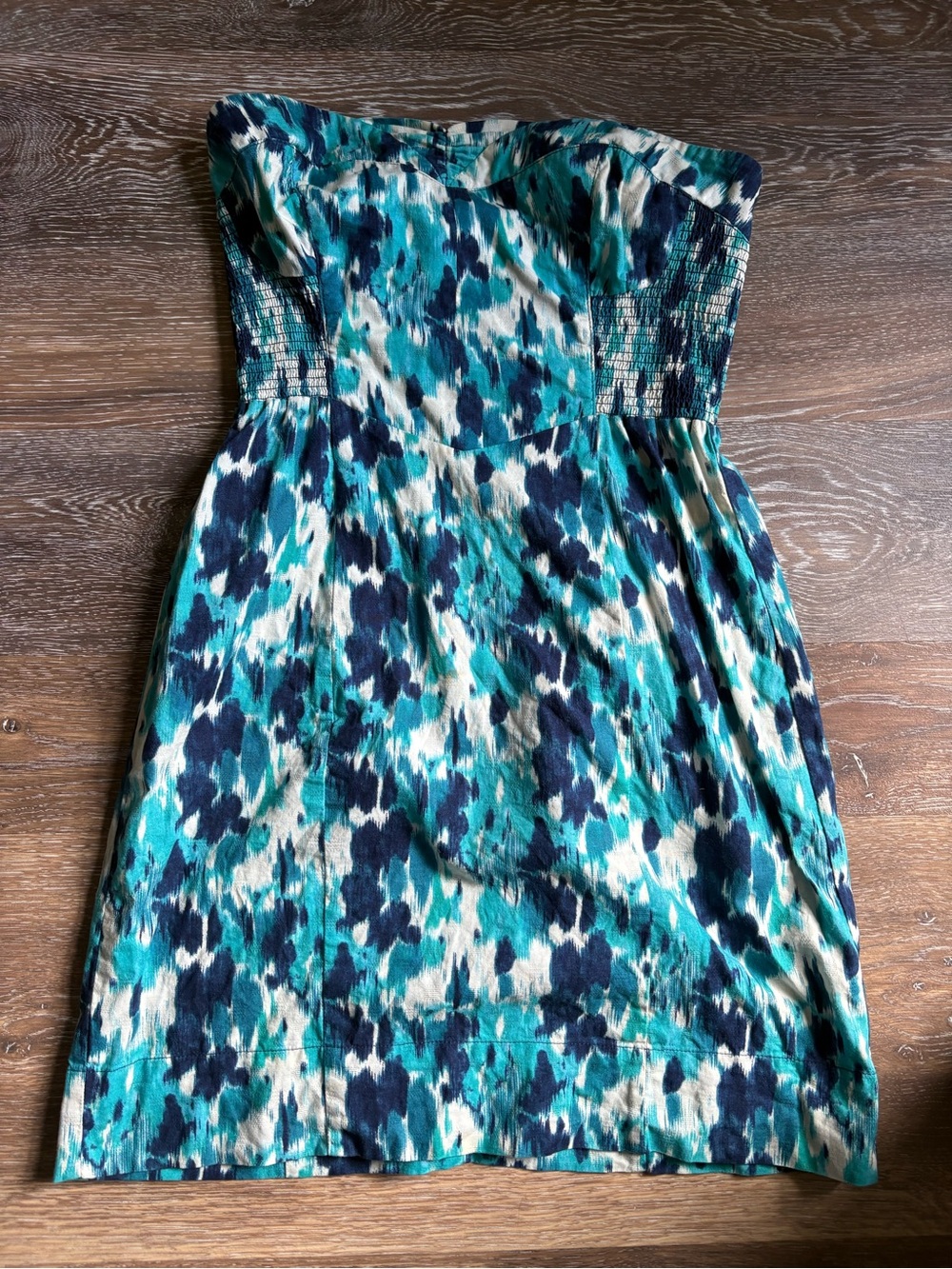 Free People Floral Blue Dress